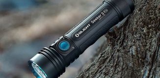 picture of an Olight search and rescue flashlight